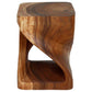 Haussmann Original Twist Solid Wood End Table - 15 x 15 x 20 in - Cherry