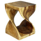 Haussmann Original Twist Solid Wood End Table - 15 x 15 x 20 in - Oak