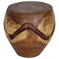 Haussmann Puzzle Drum 18 in DIA x 18 in H Walnut — angle