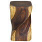 Haussmann Big Twist Pedestal Table, Oak, 12 x 12 x 20 in H