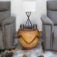 Haussmann Puzzle Drum 18 in DIA x 18 in H Walnut — lifestyle