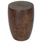 Haussmann Merlot Dark Walnut 14-inch round top, 20-inch height — second white-background angle