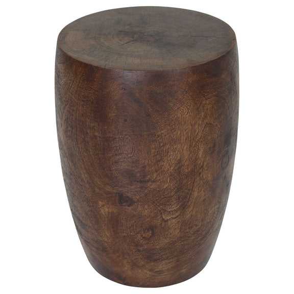 Haussmann Merlot Dark Walnut 14-inch round top, 20-inch height — second white-background angle
