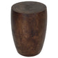 Haussmann Merlot Dark Walnut 14-inch round top, 20-inch height — white-background hero