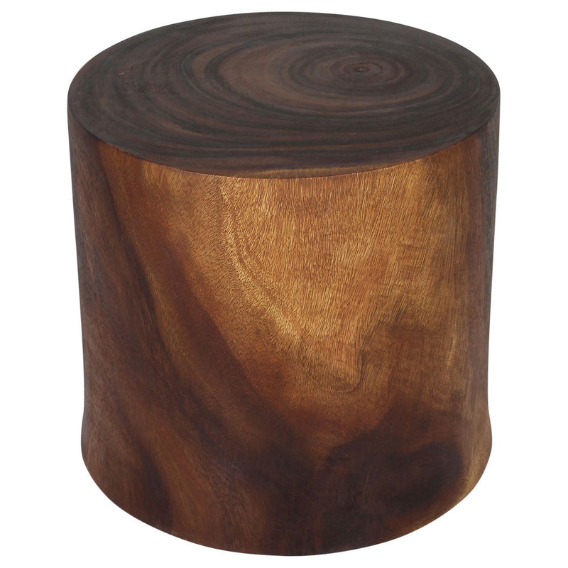 Haussmann Natural Stump 19 in DIA top x 18 in H Walnut — hero
