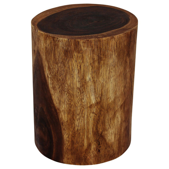 Haussmann Natural Stump 14 in DIA x 18 in H Walnut — hero