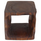 Haussmann Hollow Cube Accent & Sofa Table, Walnut, 16 x 16 x 16 in H
