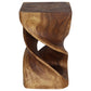 Haussmann Rectangular Double Twist Sculptural Table, Walnut, 12 x 14 x 23 in H