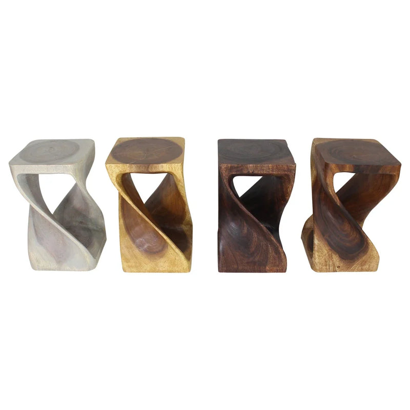 Haussmann Original Twist 20 inch end tables — available finish colors together