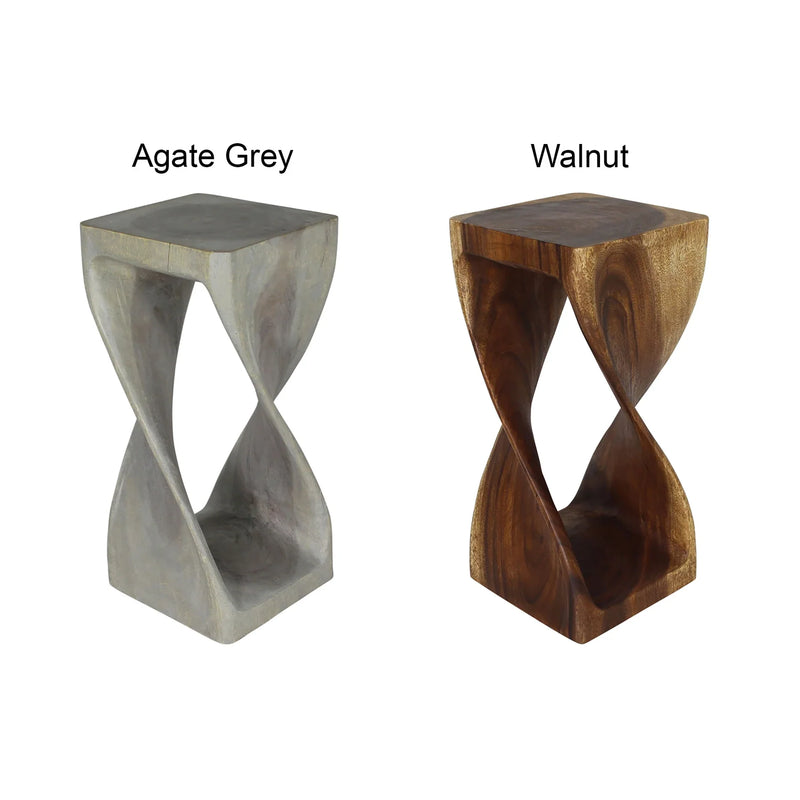 Haussmann Original Twist 26 inch end tables — available finish colors together