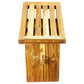 Haussmann Teak Shower Stool & Bath Bench, 18 L x 12 W x 18 in H