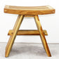 Haussmann Teak Shower Stool & Bath Bench, 18 L x 12 W x 18 in H