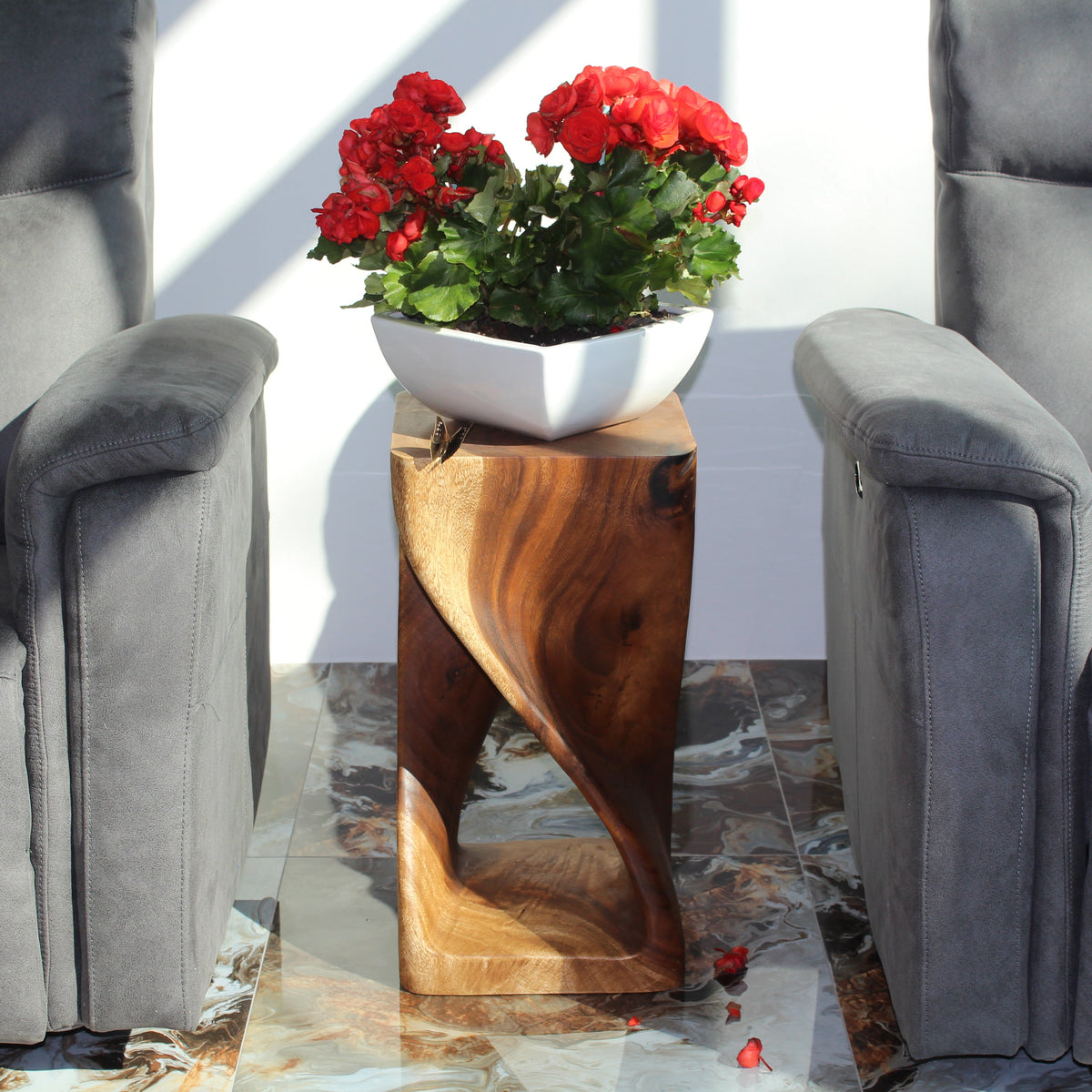 Handcrafted solid wood furniture
